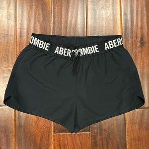EUC Black Abercrombie Kids lined shorts size 11/12